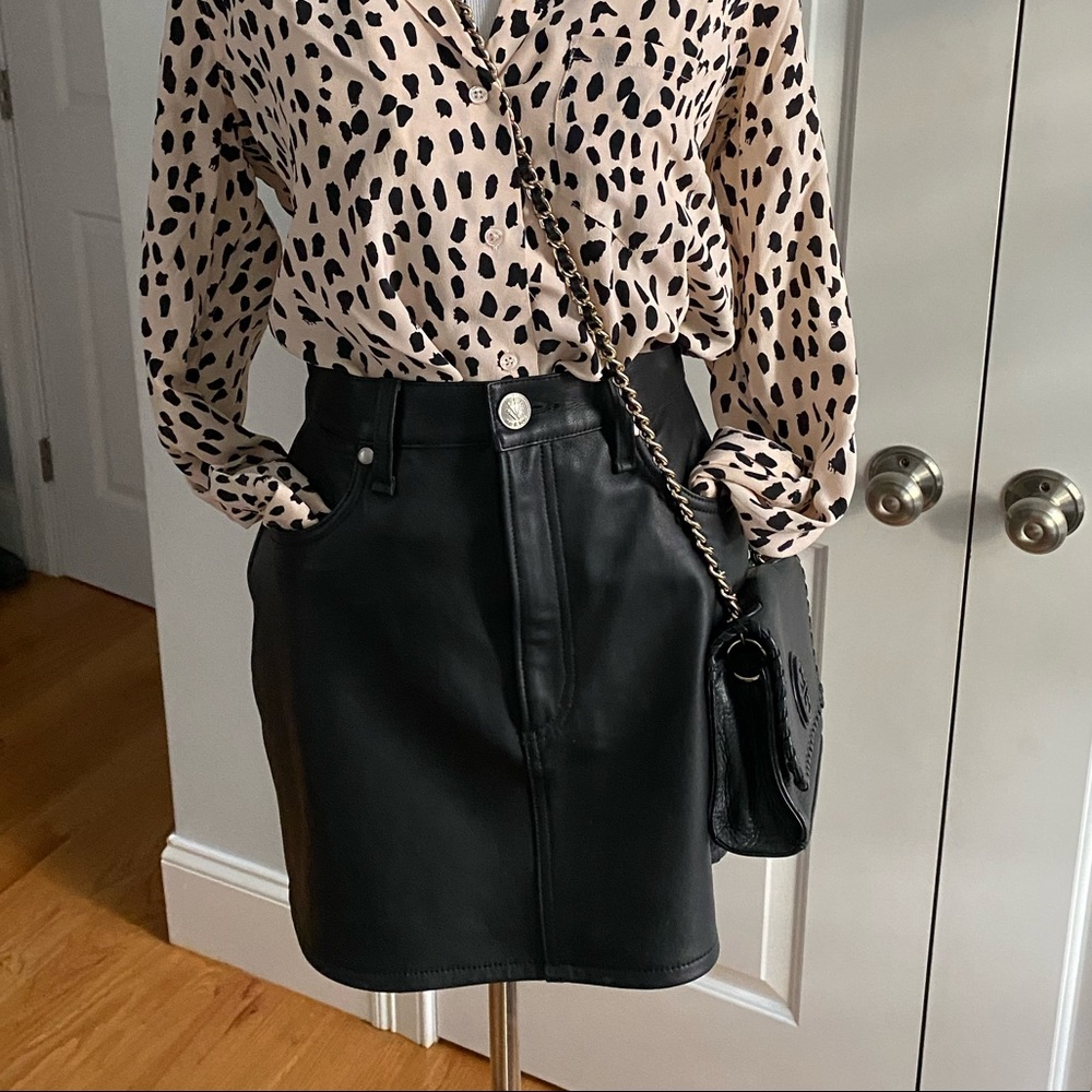 Rag & Bone | Mini Skirt Lambskin Leather